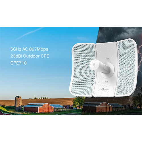 TP-LINK CPE710 867 MBPS 5 GHZ 23 DBI ACCESS POINT OUTDOOR