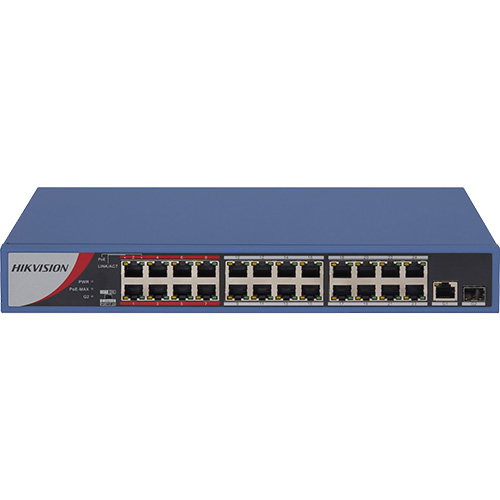 HIKVISION DS-3E0326P-E/M 24 PORT POE 1 PORT SFP 1 PORT GBIT UPLINK 10/100 SWITCH 130W