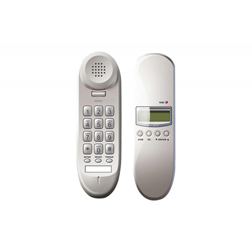 15116 KAREL TM-910 DUVAR TİPİ TELEFON BEYAZ LCD EKRANLI