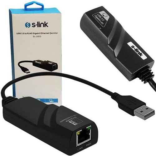 S-LINK SL-U603 USB 3.0 TO GIGABIT ETHERNET ADAPTÖR