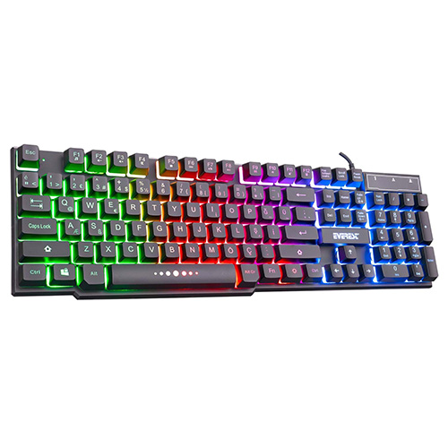 EVEREST KB-X88 BLAST Q USB KABLOLU GAMING SİYAH GÖKKUŞAĞI AYDINLATMALI KLAVYE