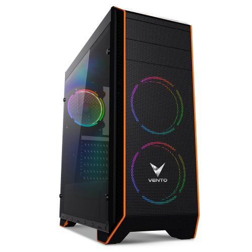 VENTO VG06F 650W 80+ ATX GAMING KASA SİYAH RGB