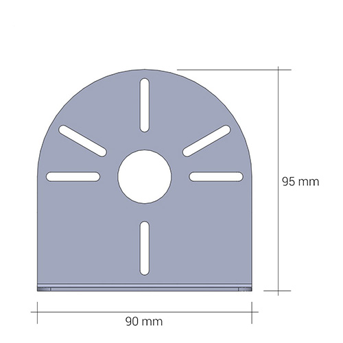 ALT AB-7025 90MM GALVANİZ MİNİ DOME AYAĞI