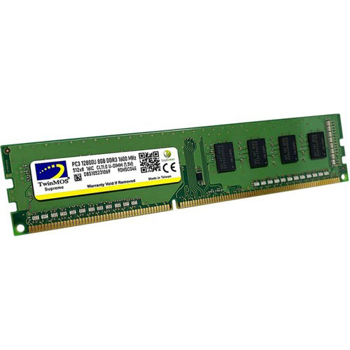 TWINMOS 8 GB 1600MHZ DDR3 PC RAM MDD38GB1600D