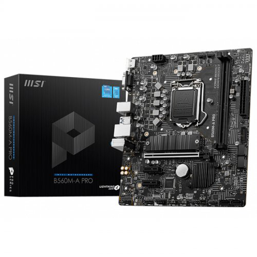 MSI INTEL B560M-A PRO DDR4 VGA GLAN SC-1200P (10 VE 11. NESİL İŞLEMCİLER İÇİN) M2 NVMe ANAKART