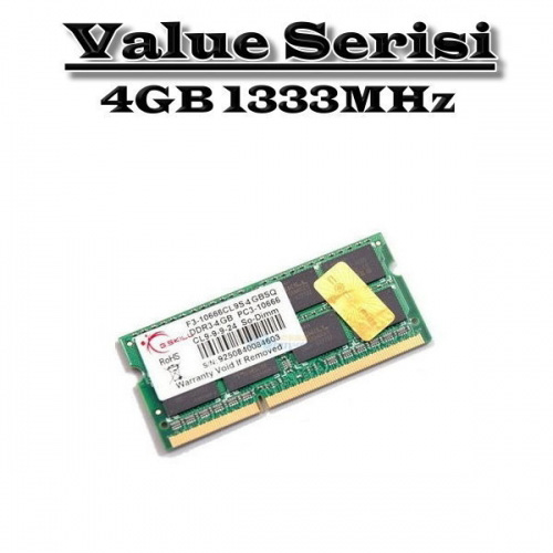 GSKILL 4 GB 1333 MHZ DDR3 NOTEBOOK RAM F3-10666CL9S-4GBSQ