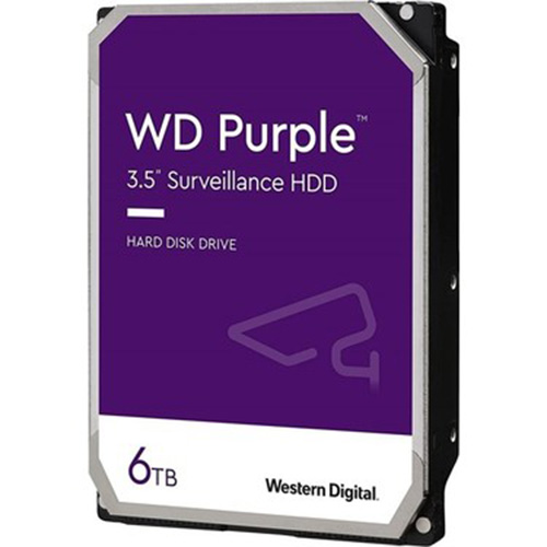 W.D 3.5 6 TB 256 MB INTELLIPOWER SATA PC HDD WD63PURZ 7/24