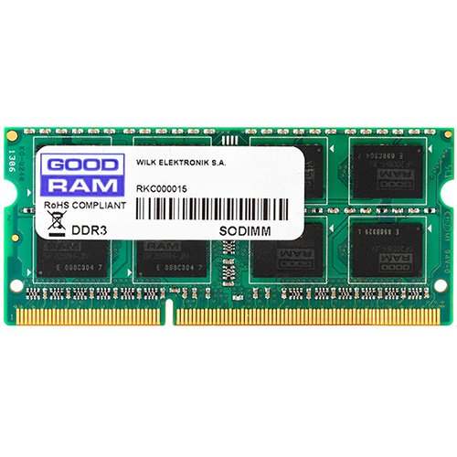 GOODRAM 8 GB 1600 MHZ DDR3 NOTEBOOK RAM GR1600S3V64L11-8G 1.35 V