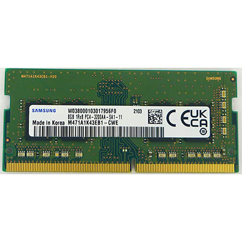 SAMSUNG 8 GB 3200 MHZ DDR4 NOTEBOOK RAM M471A1K43EB1-CWE