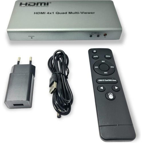 ARS AR-QV1 MULTI-VIEWER 4X1 QUAD 4 GİRİŞ 1 ÇIKIŞ GÖRÜNTÜ BİRLEŞTİRİCİ