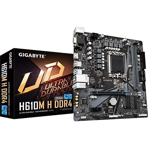 GIGABYTE INTEL H610M H V2 DDR4 VGA GLAN SC-1700P 12. NESİL İŞLEMCİLER İÇİN M2 NVMe ANAKART