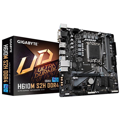 GIGABYTE INTEL H610M-S2H DDR4 VGA GLAN SC-1700P 12. NESİL İŞLEMCİLER İÇİN M2 NVMe ANAKART