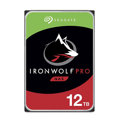SEAGATE 3.5 12 TB 256 MB 7200 RPM IRONWOLF PRO SATA 3 PC HDD ST12000NT001 7/24 NAS