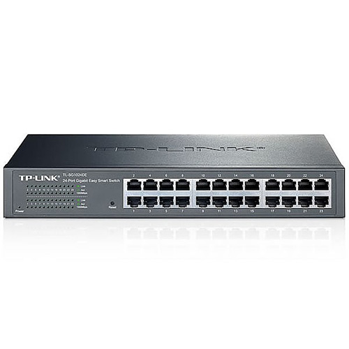 TP-LINK TL-SG1024DE 24 PORT GIGABIT EASY SMART RACK MOUNTABLE SWITCH METAL KASA