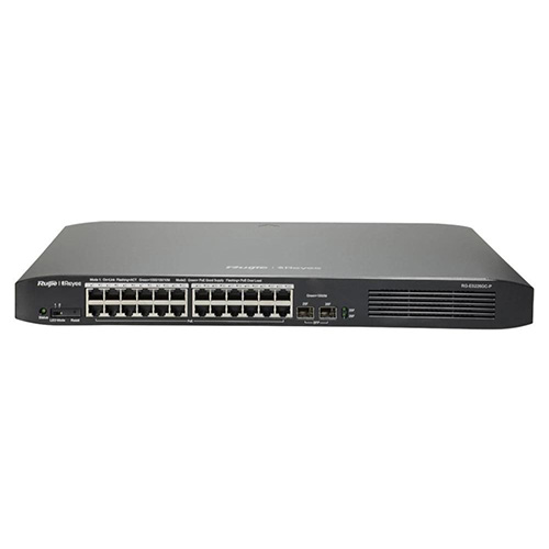 RUIJIE REYEE RG-ES226GC-P 24 PORT POE 2 PORT SFP 10/100/1000 YÖNETİLEBİLİR SWITCH 370W