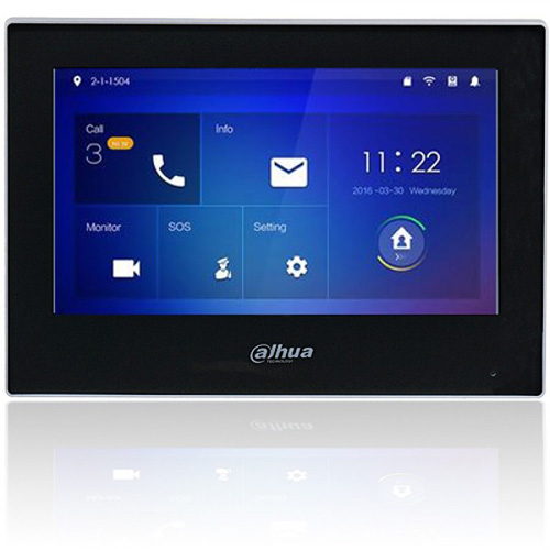 DAHUA VTH-2621G-WP WİFİ 7 IP İÇ KAPI ÜNİTESİ KAPASİTİF DOKUNMATİK EKRAN SİYAH