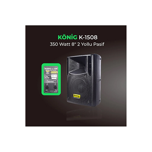 KONİG K-1508 8 350W 2 YOLLU SİYAH PASİF KABİN HOPARLÖR