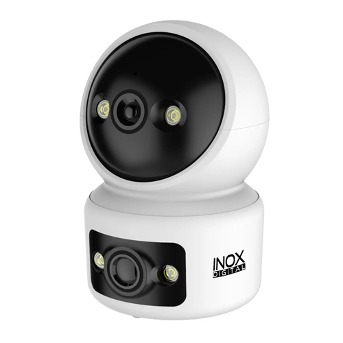 INOX 12IPC 3+3 MP 4x SMART LED ÇİFT YÖNLÜ MİKROFON Wi-Fi ÇİFT LENSLİ DOME KAMERA
