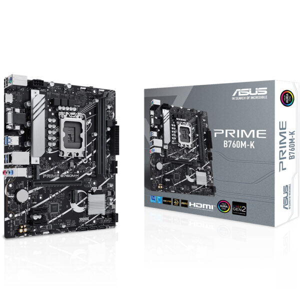 ASUS INTEL PRIME B760M-K DDR5 VGA GLAN SC-1700P M2 NVMe ANAKART