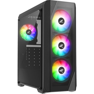 ZALMAN NS TF GAMING MIDI TOWER KASA POWER YOK SİYAH RGB
