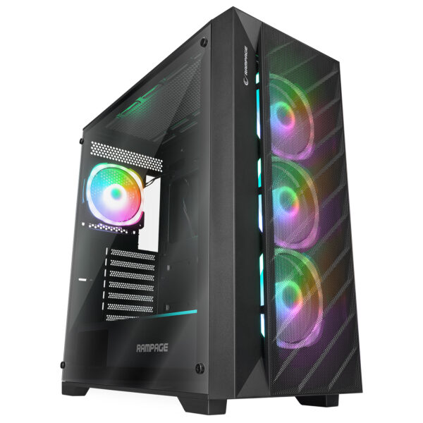 RAMPAGE PRIME GAMING E-ATX TOWER KASA POWER YOK SİYAH 4 X ARGB FAN