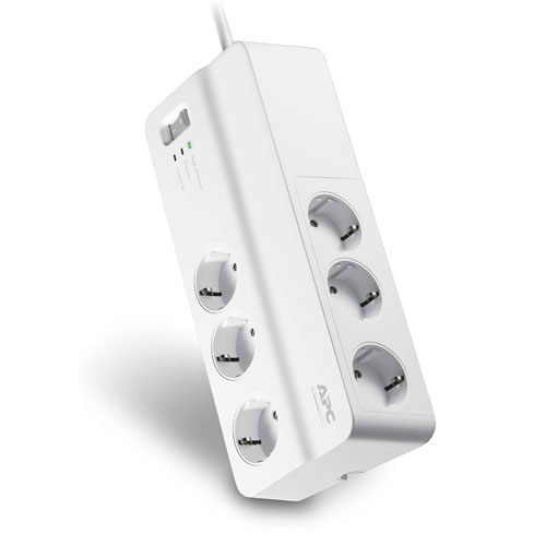 SCHNEIDER 6 ÇIKIŞ BEYAZ PM6-GR AKIM KORUMALI PRİZ