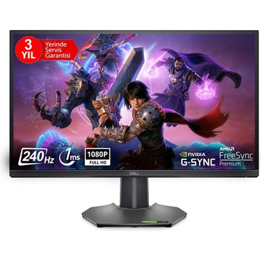 DELL 27 G2723H LED 1 MS 240 HZ HDMI DP FULL HD SİYAH VESA MONİTÖR