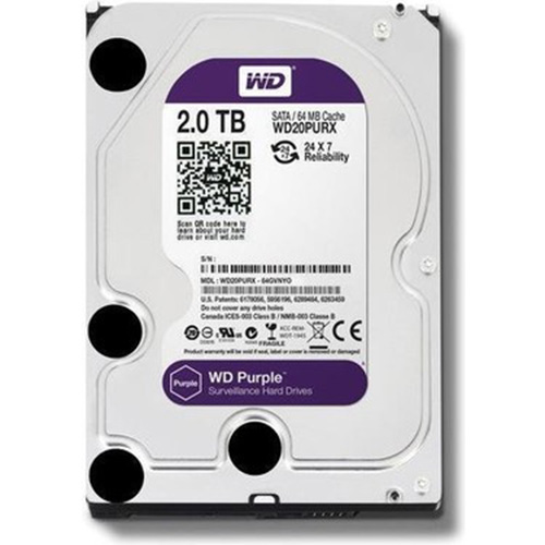 W.D 3.5 2 TB 64 MB INTELLIPOWER SATA REFURBISHED PC HDD WD20PURX 7/24