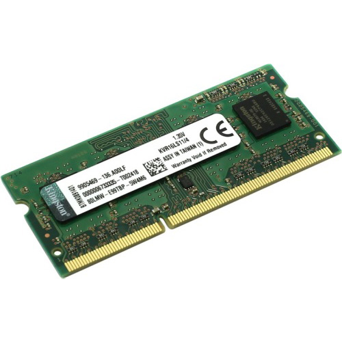 KINGSTON 4 GB 1600 MHZ DDR3L CL11 NOTEBOOK RAM KVR16LS11/4 1.35 V