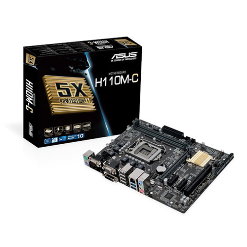 ASUS INTEL H110M-C H110 DDR4 2133 VGA GLAN SC-1151