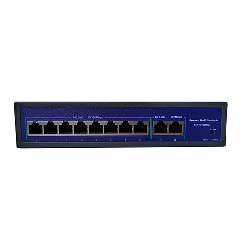 AR-10120MB ARS-LAN AR-10120MB 8 PORT POE 2 PORT UPLİNK 10/100 SWITCH 150W